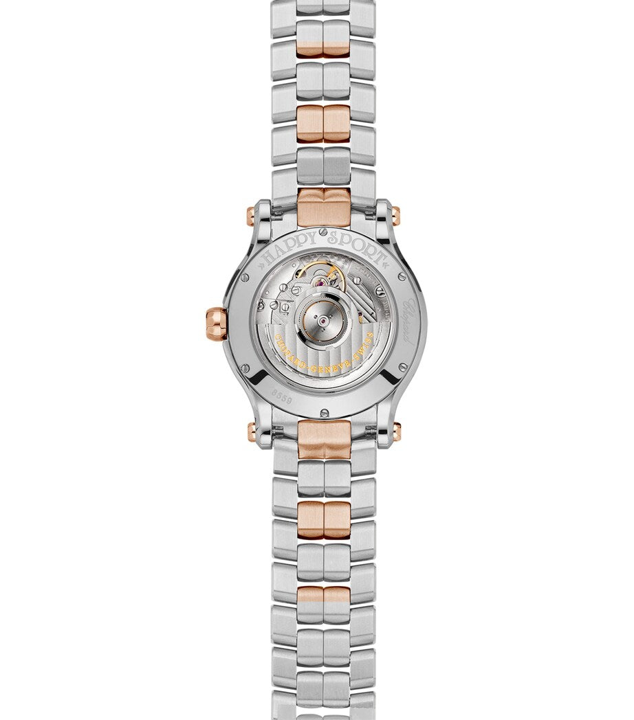 Chopard Rose Gold, Stainless Steel and Diamond Happy Sport Automatic Watch 36mm