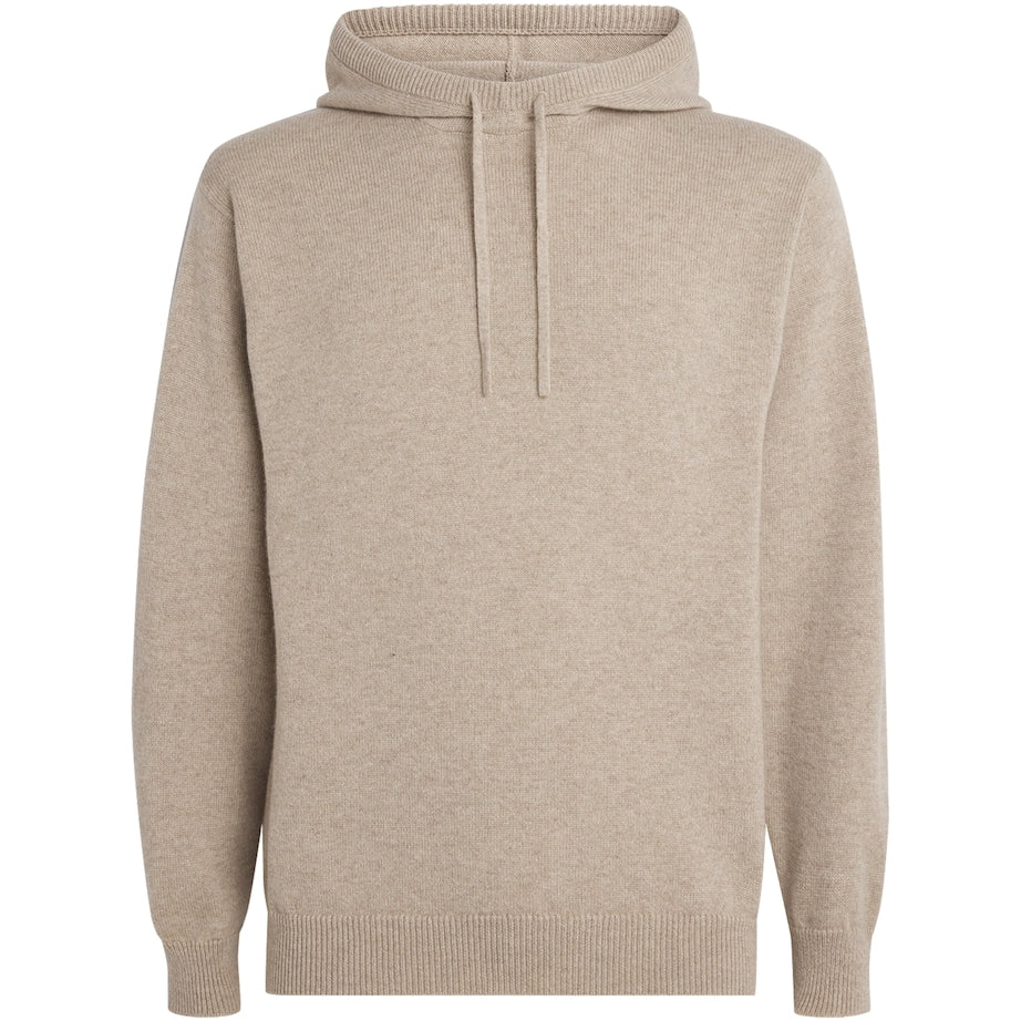 Beige Cashmere Hoodie