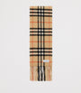 Cashmere Narrow Check Scarf