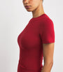 Skims Red Cotton Jersey T-Shirt