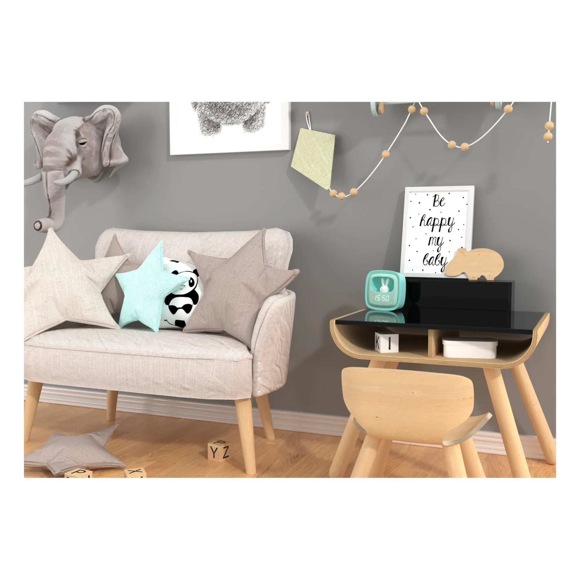 MOB - Billy Alarm Clock and Nightlight | Turquoise