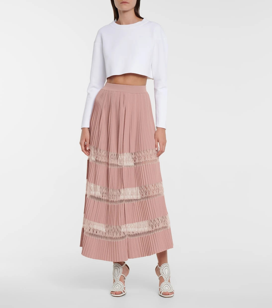 Alaïa - Cropped sweatshirt