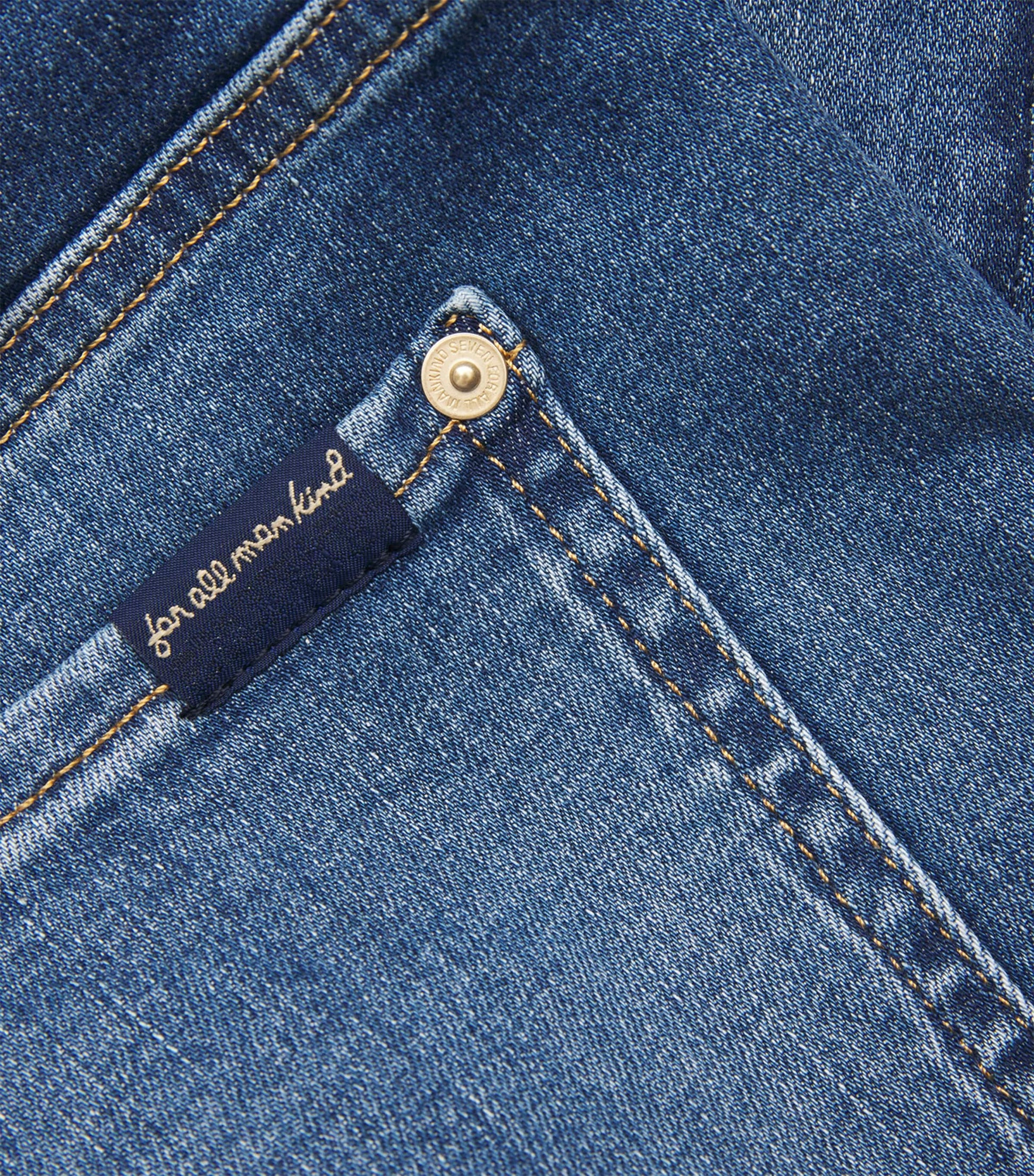 7 For All Mankind Navy Modern Dojo Soho Flared Jeans