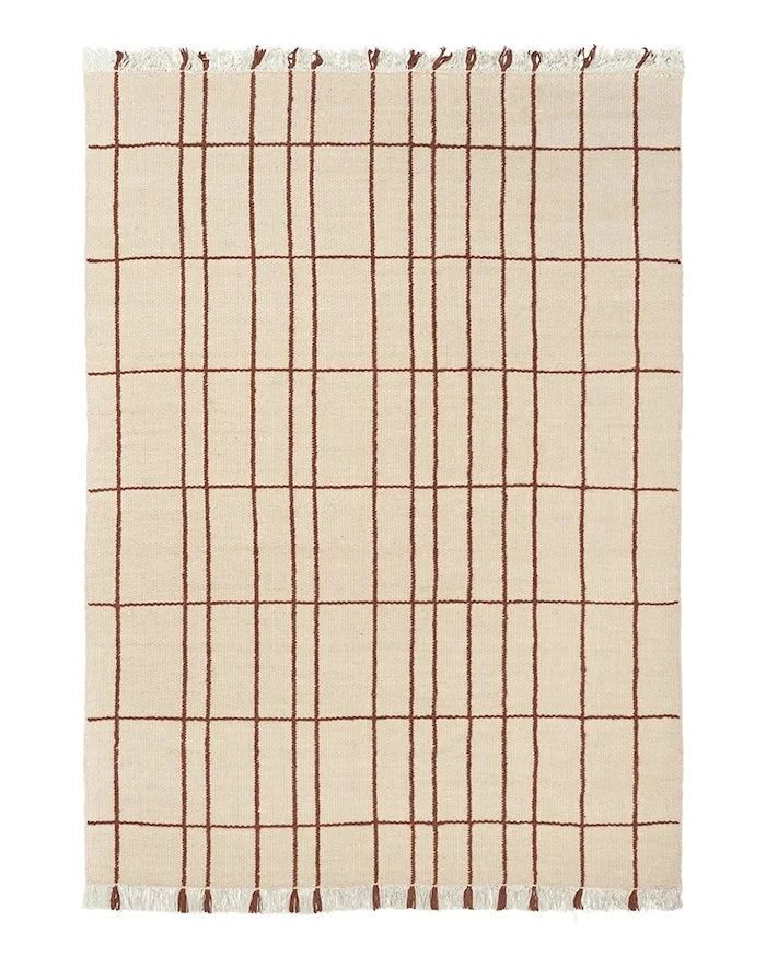 Ferm Living büyük yün halı 140 x 200 cm