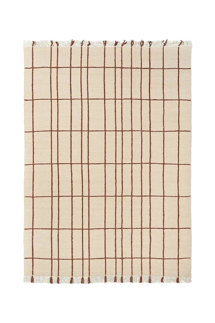 Ferm Living büyük yün halı 140 x 200 cm