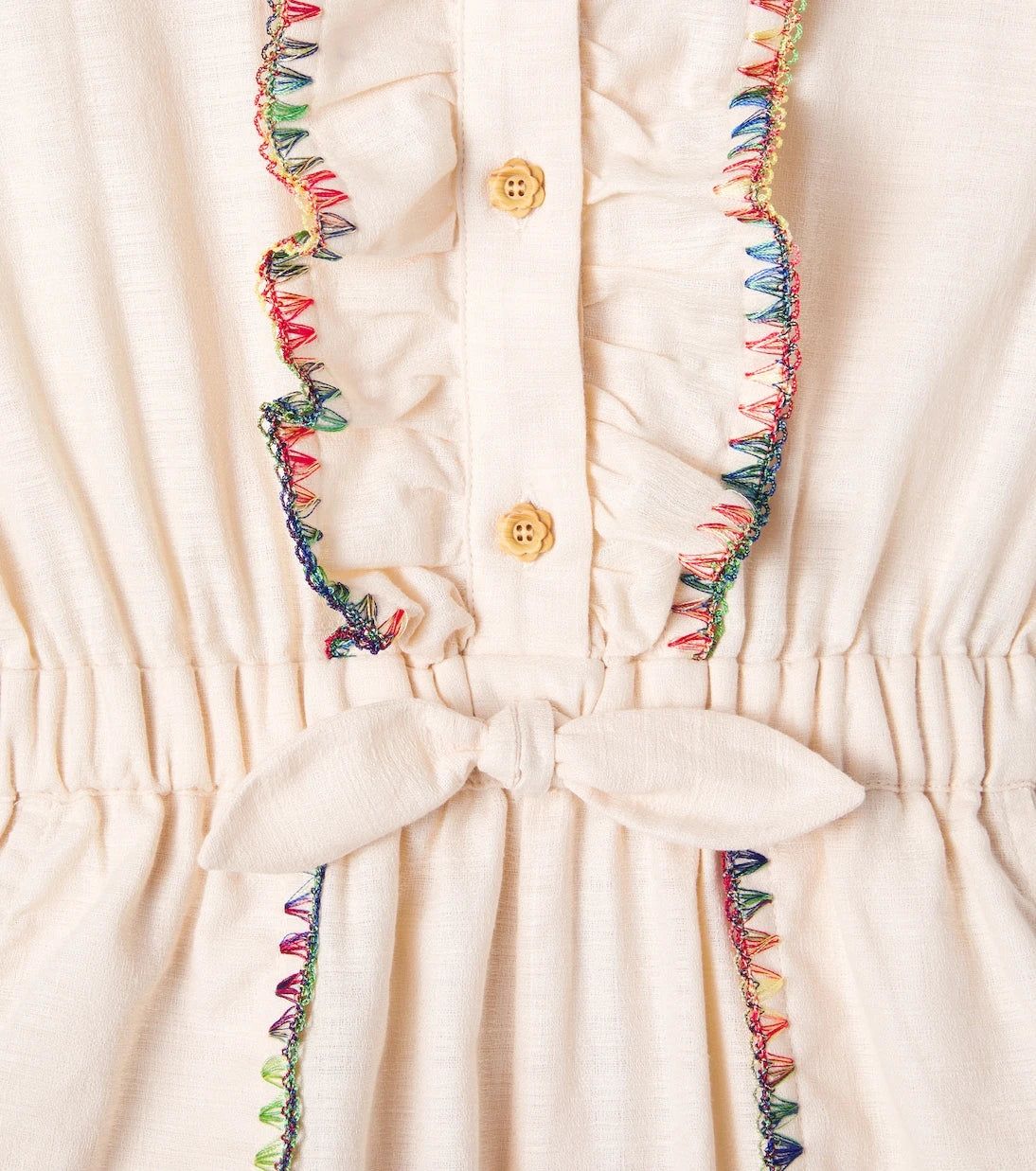 Zimmermann Kids - Lucky embroidered cotton playsuit