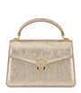 Bvlgari Gold Mini Leather Serpenti Forever Top-Handle Bag