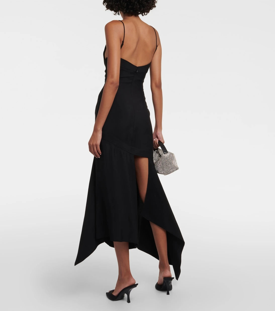 Mugler - Paneled midi dress