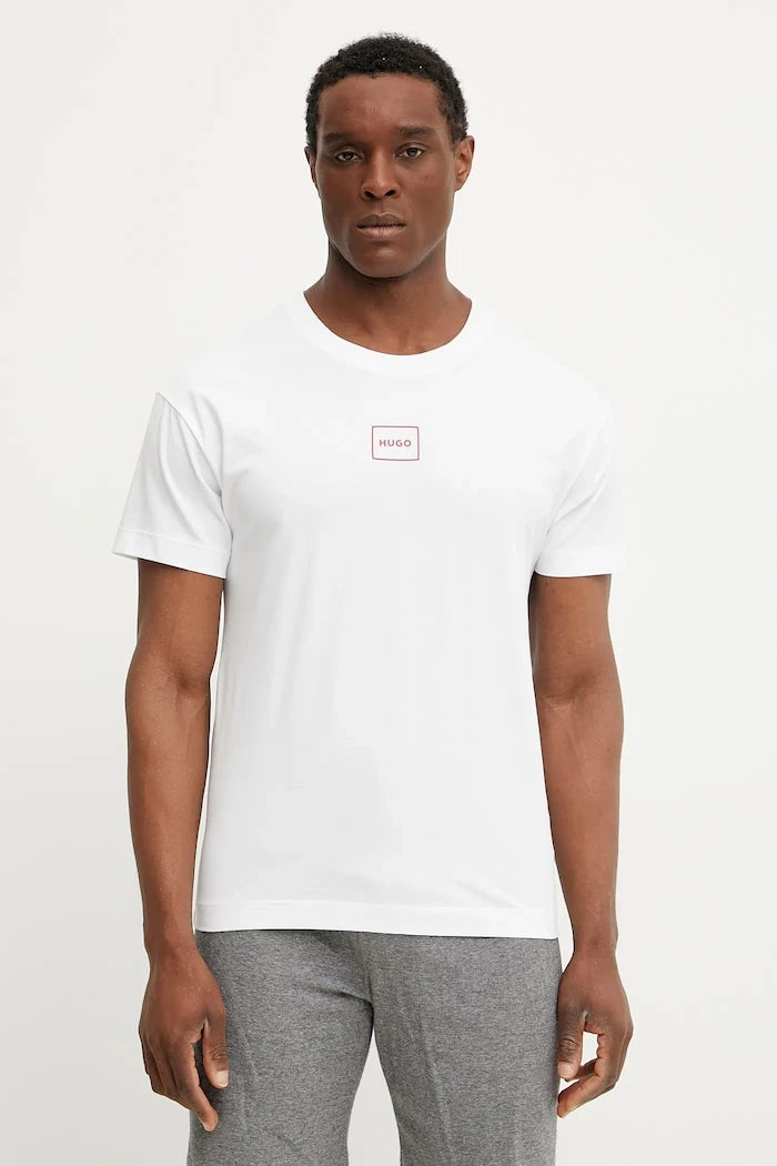 HUGO erkek pamuklu ev tişörtü Laze T-Shirt