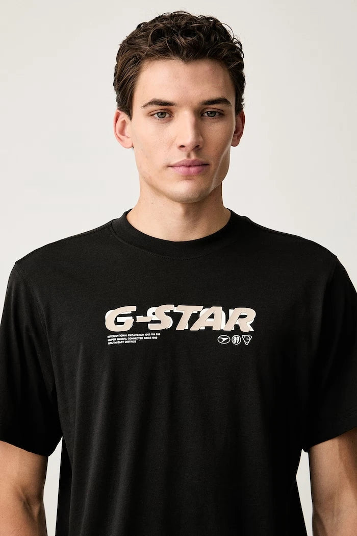 G-Star erkek pamuklu tişört Front prt logo r t