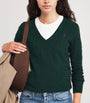 Polo Ralph Lauren Green Wool-Cashmere Kimberly Sweater