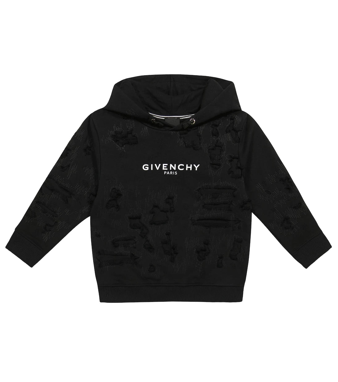 Givenchy Kids - سترة هودي من مزيج القطن بشعار الماركة