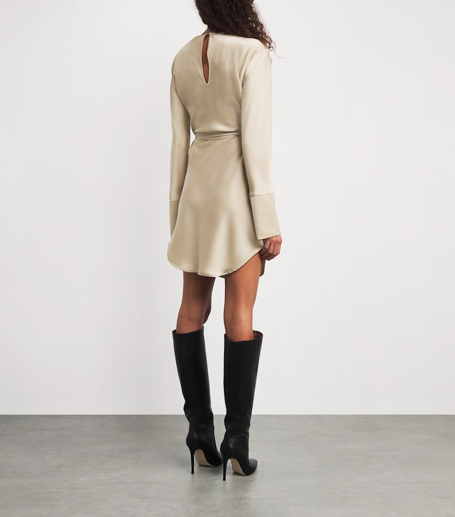 MAX&Co. Beige Satin Mini Dress