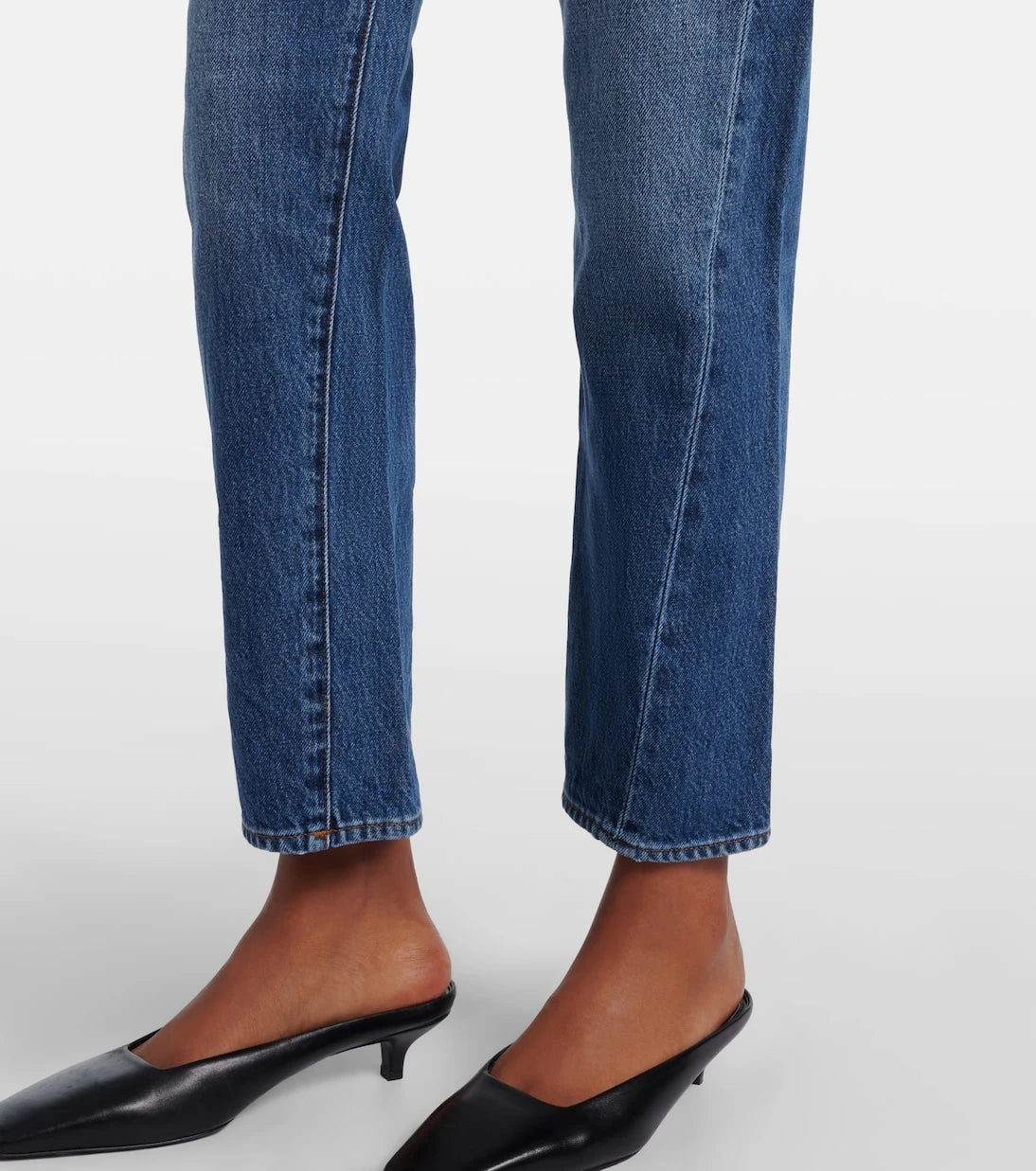 Toteme - Mid-rise twisted-seam straight jeans