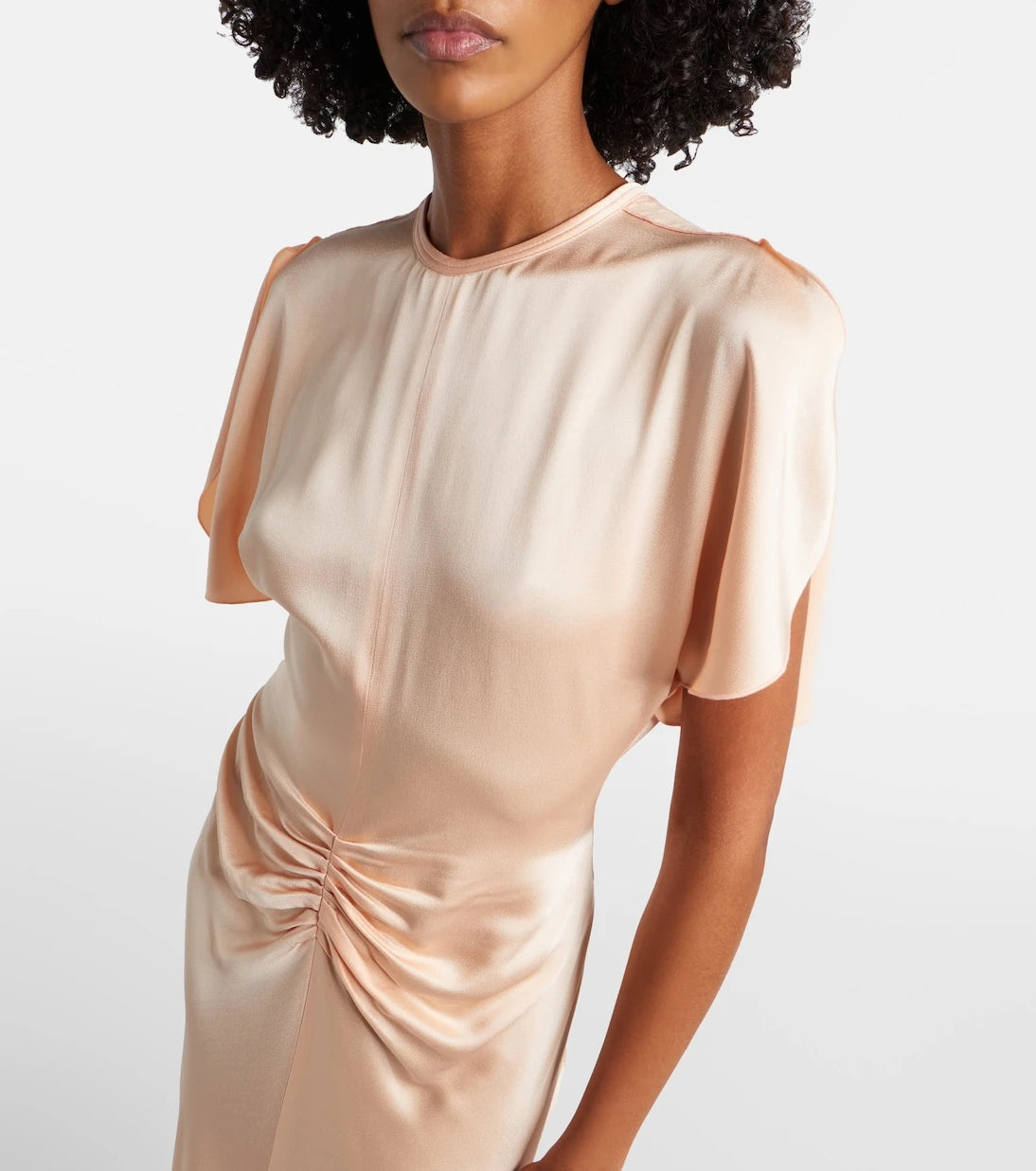 Victoria Beckham - Isabella gathered satin gown