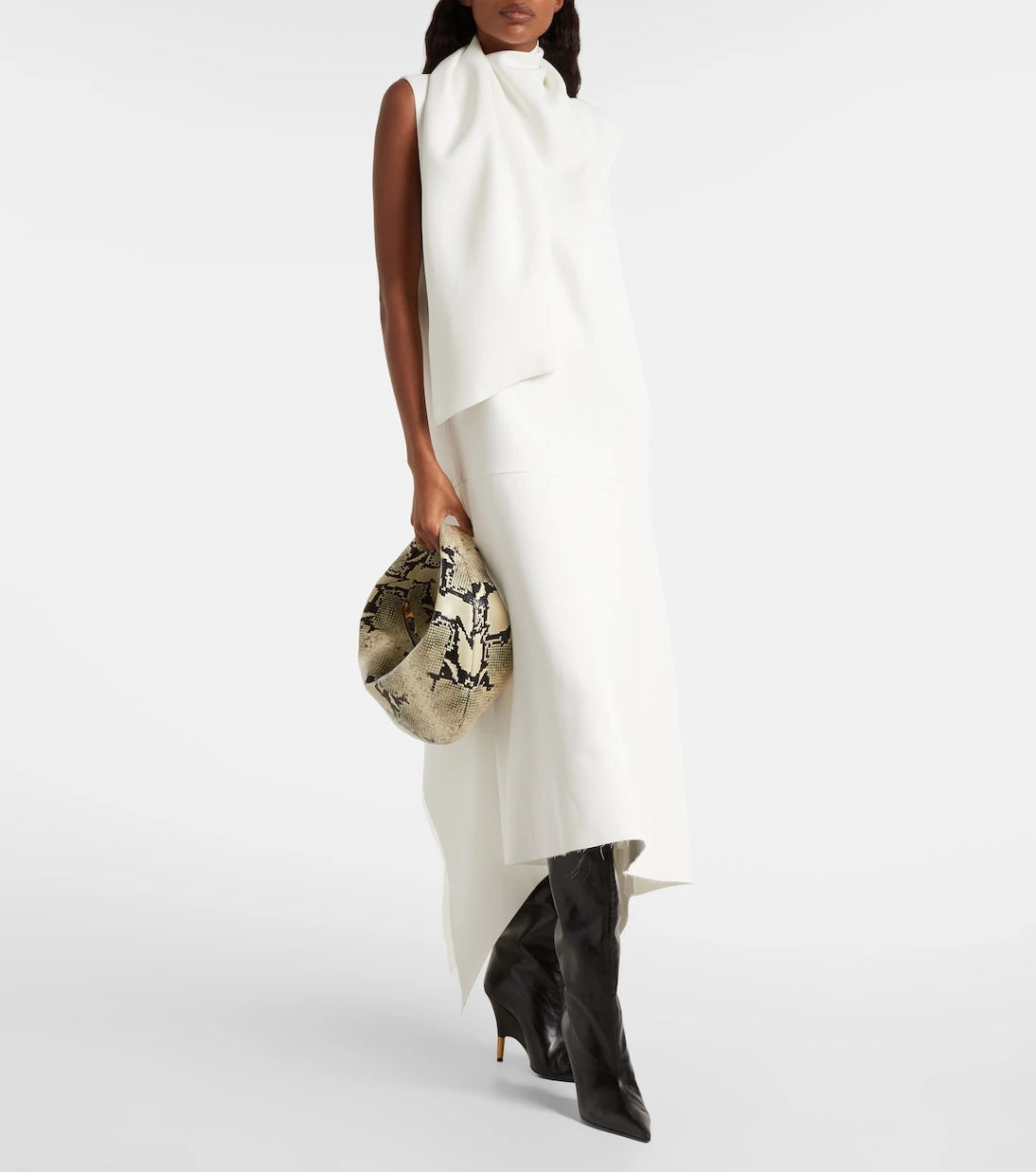 Khaite - Bella 100 leather knee-high boots