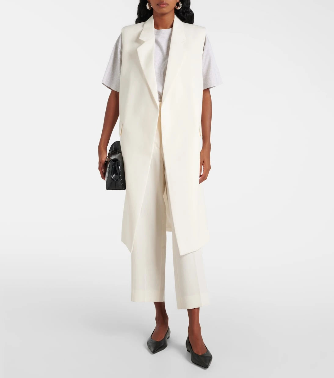 Toteme - High-rise cropped straight pants
