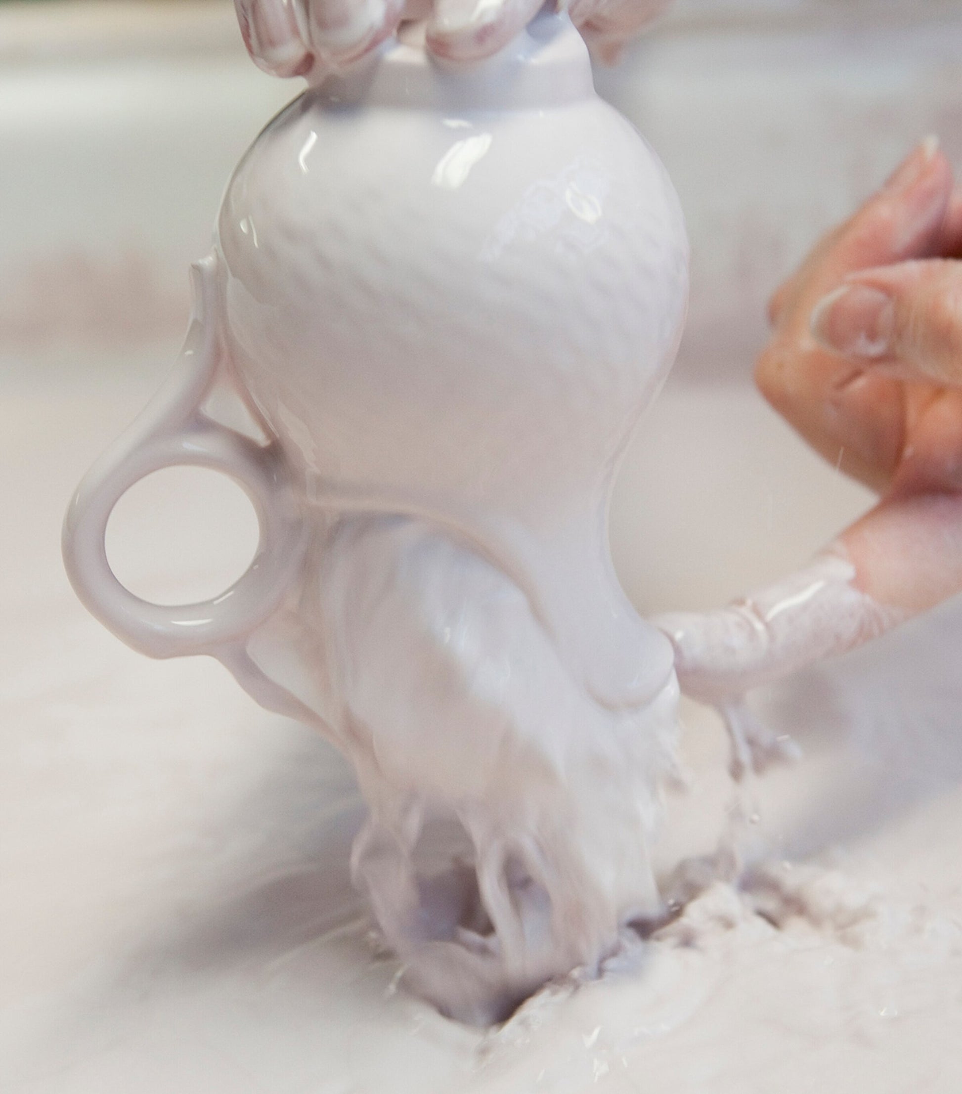 Meissen Waves Relief Creamer