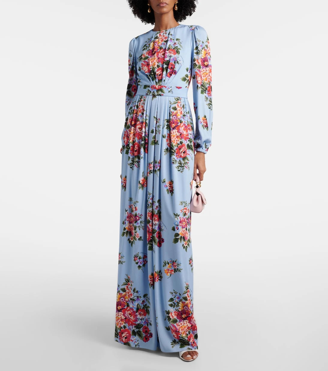 Dolce&Gabbana - Floral silk-blend charmeuse gown