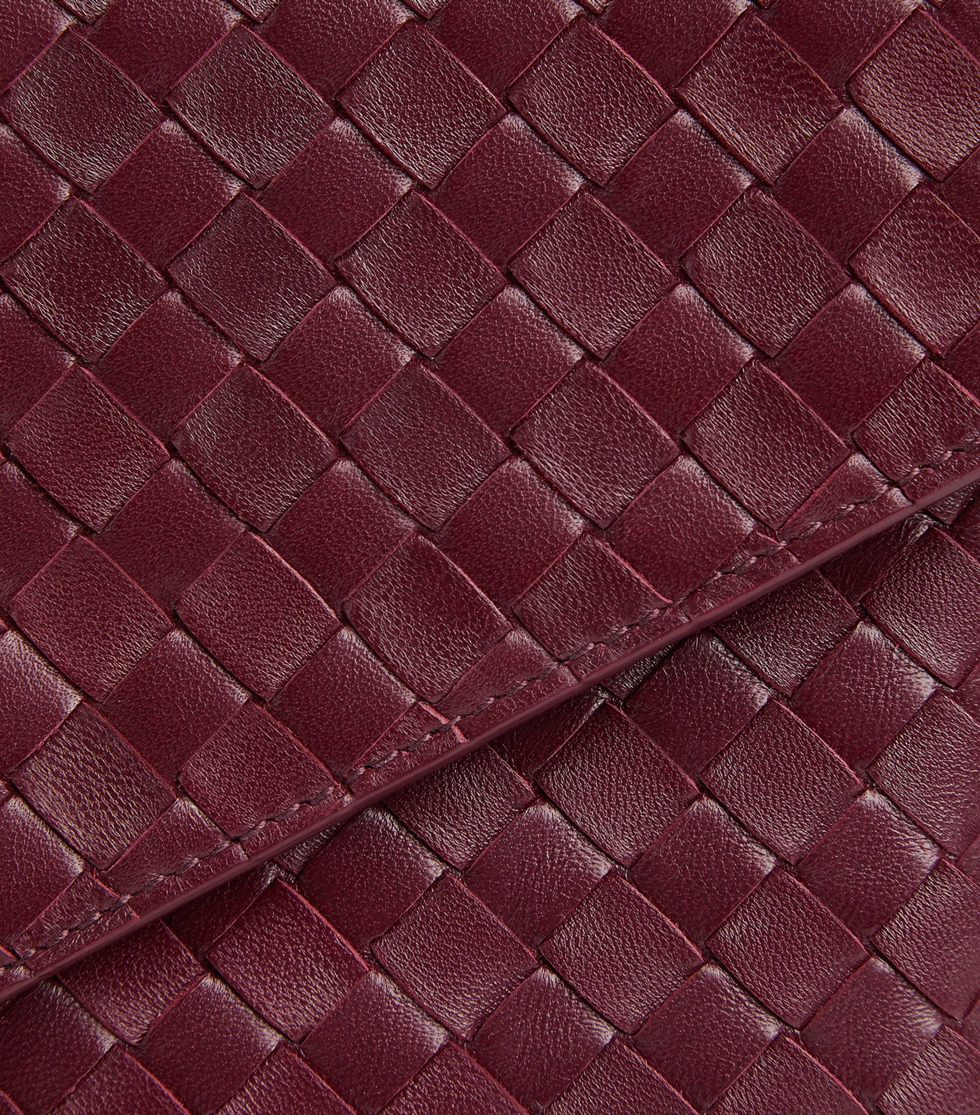 Bottega Veneta Red Lambskin Knot Lock Top-Handle Bag