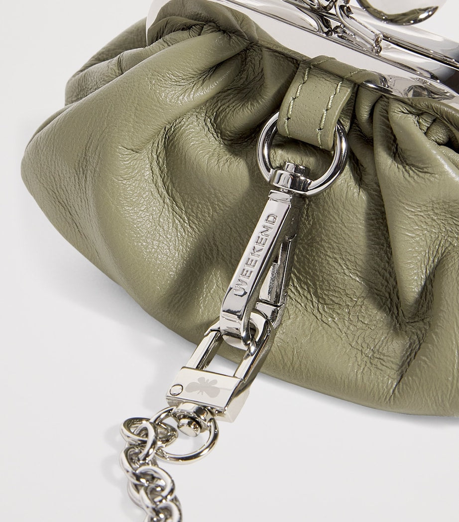 Green Nappa Leather Nano Pasticcino Bag
