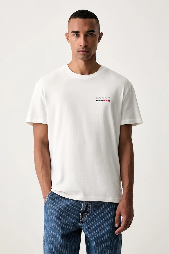 Tommy Jeans erkek pamuklu tişört