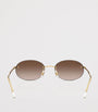 Ray-Ban Gold 0RB3707 Metal Oval Sunglasses