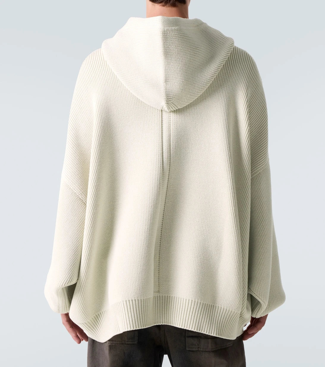 Rick Owens - Hun ribbed-knit virgin wool hoodie