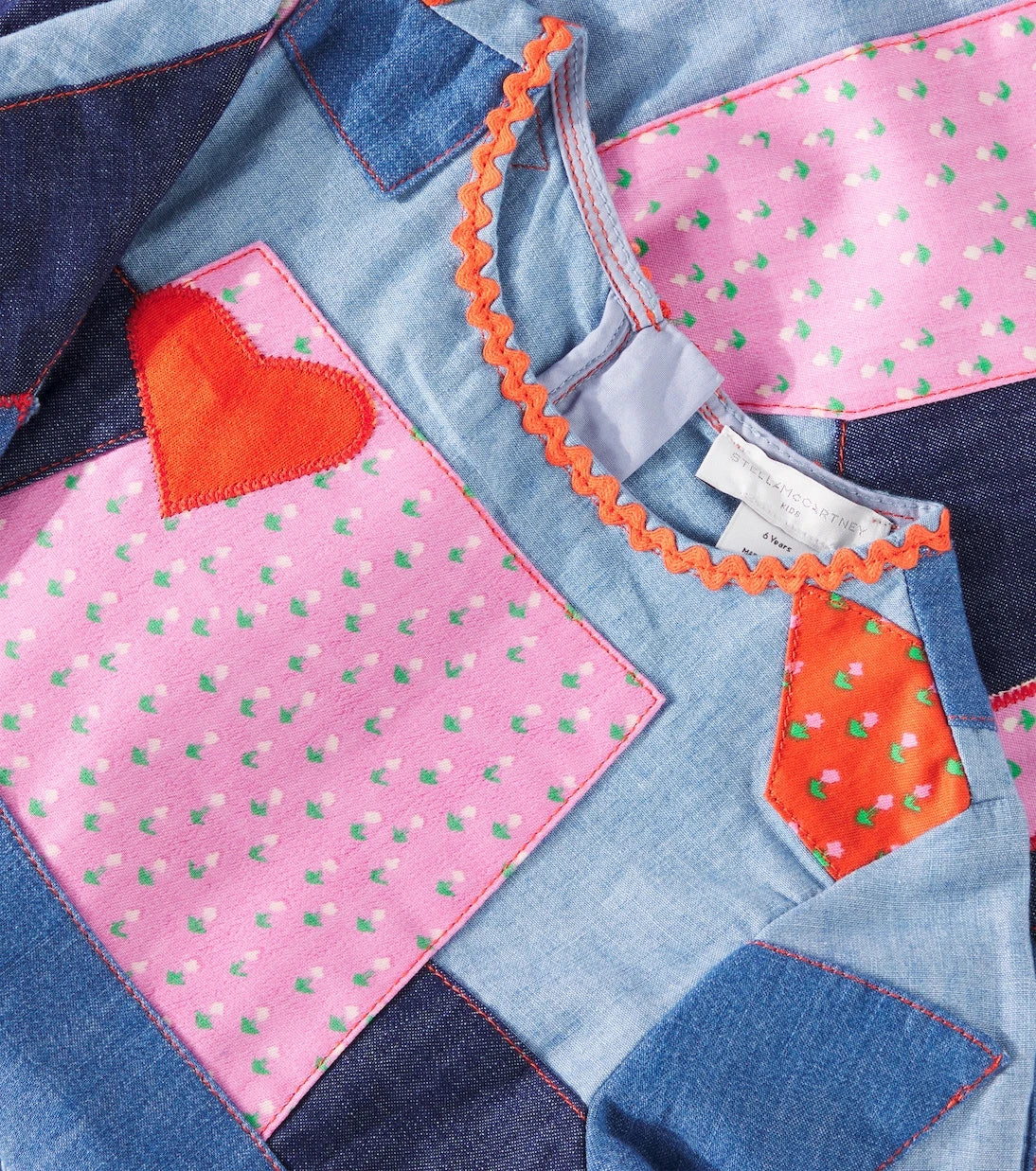 Stella McCartney Kids - Patchwork denim dress