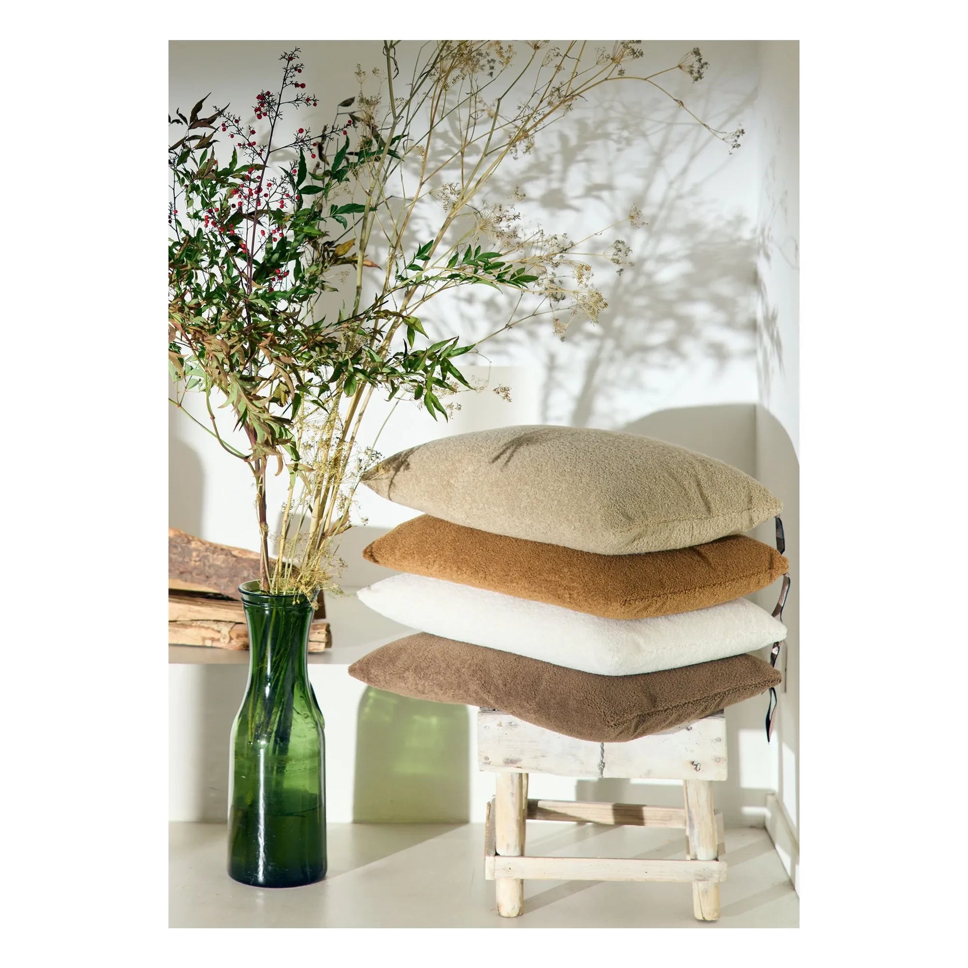 Maison de Vacances - Vice Versa Bouclette Teddy cushion | Havana
