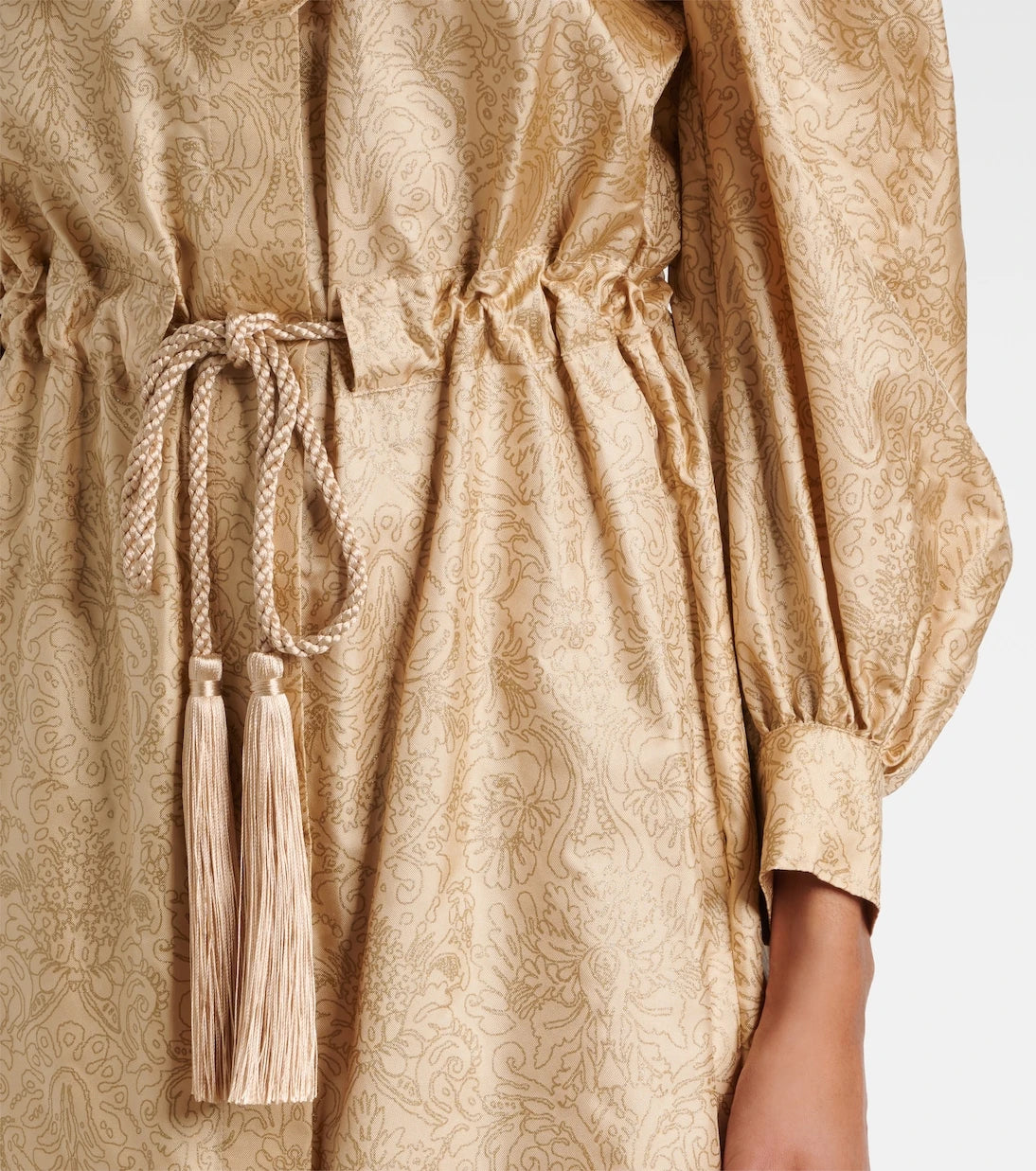 Max Mara - Ape belted silk twill maxi dress