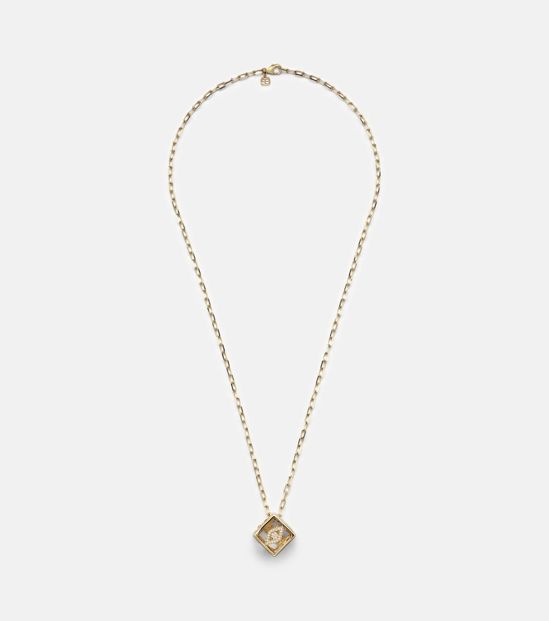 Sydney Evan - 14kt gold charm necklace with diamonds