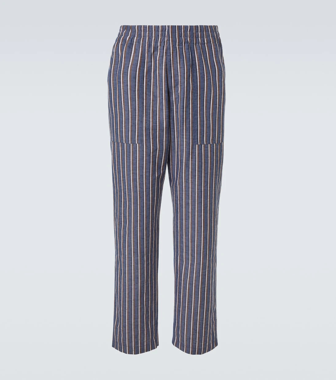 Bottega Veneta - Striped cotton-blend wide-leg pants