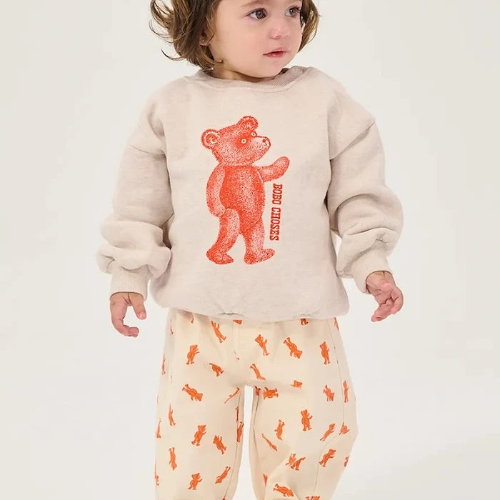 Bobo Choses çocuklar için pamuklu oversize sweatshirt Softpaw Monster