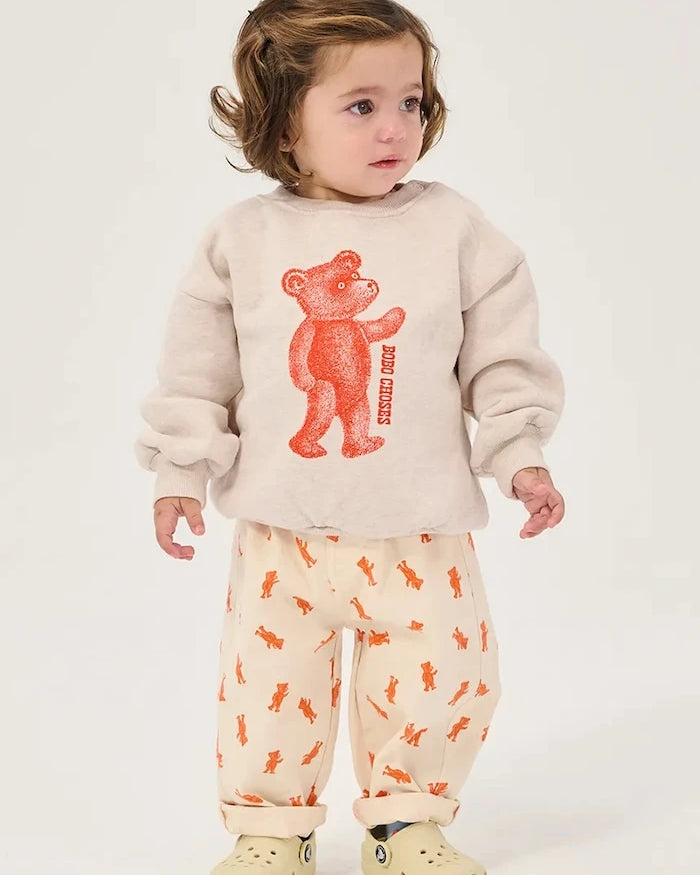 Bobo Choses çocuklar için pamuklu oversize sweatshirt Softpaw Monster