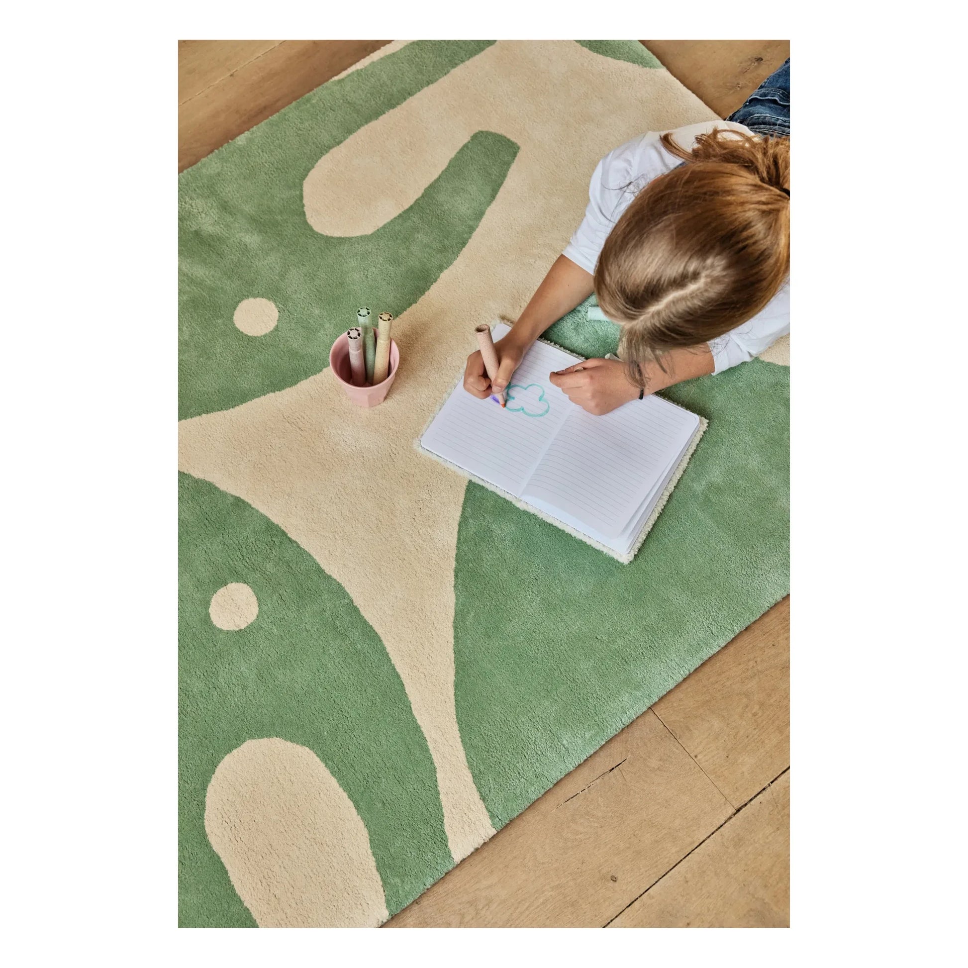 Bleuu-studio - Elephant Rug | Green