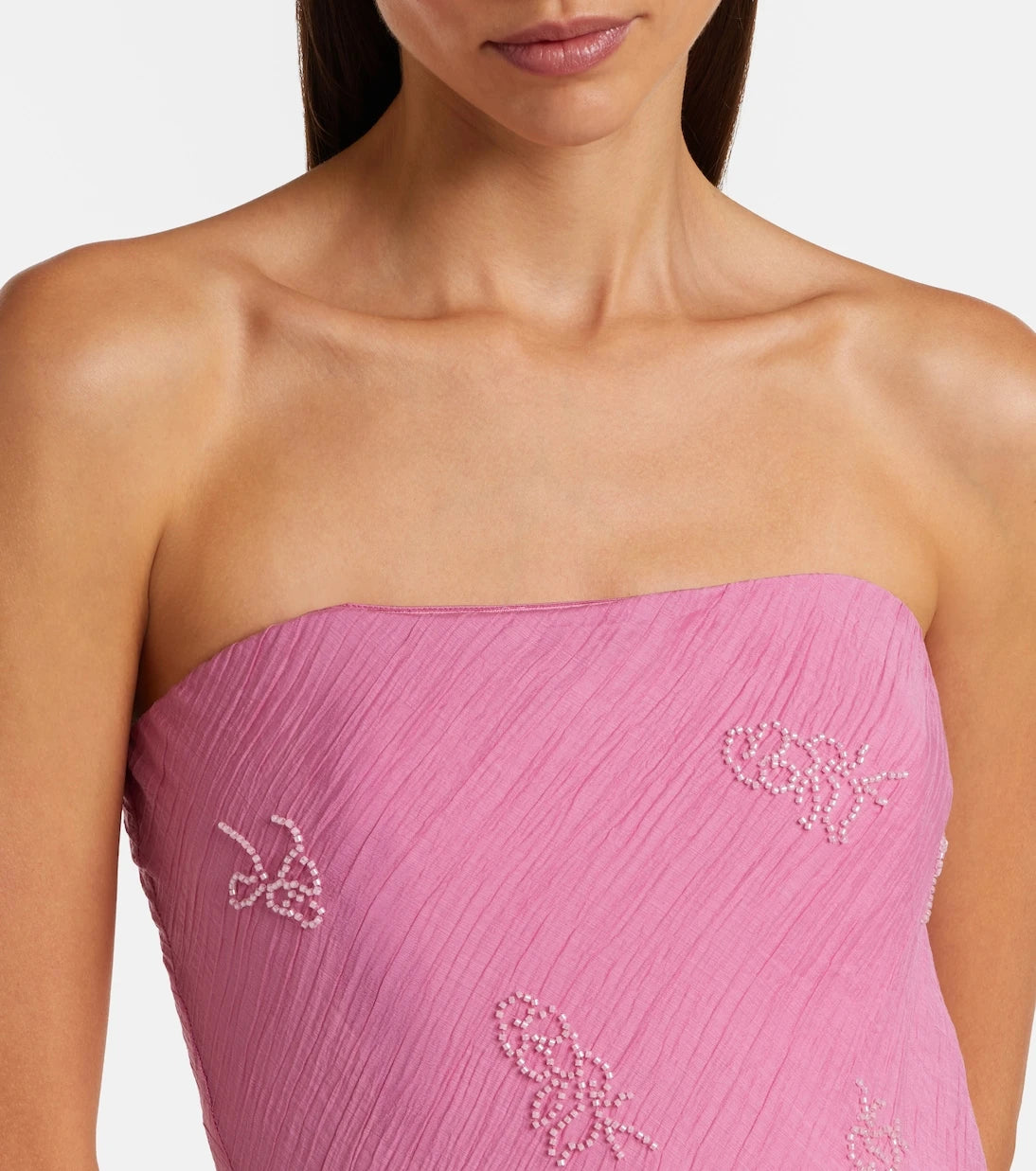 Staud - Cassie beaded organza maxi dress