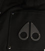 Moose Knuckles Black Down-Filled Bomber Jacket