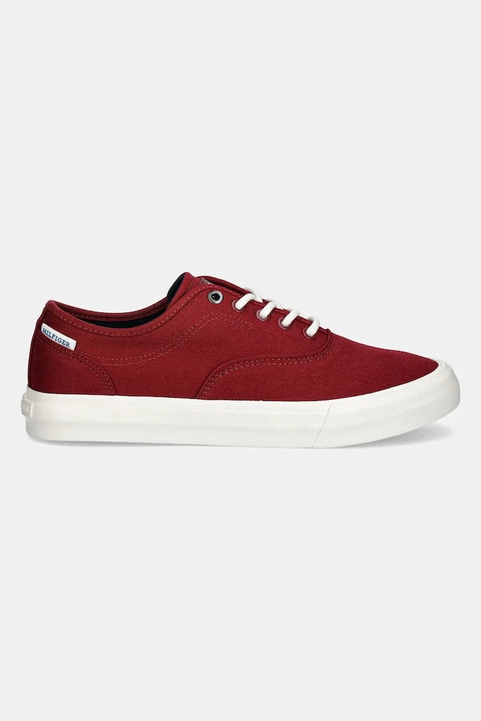 Ниски кецове Tommy Hilfiger TH HI VULC LOW OXFORD TWILL