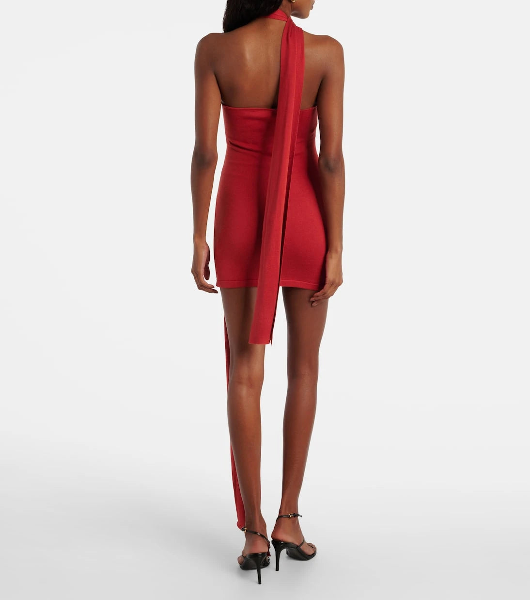 Aya Muse - Draped silk-blend jersey minidress