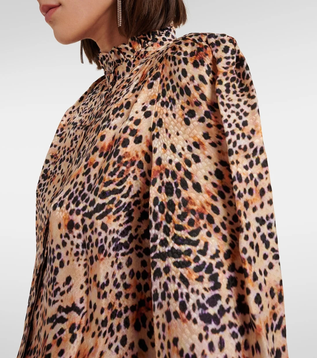 Isabel Marant - Lamia leopard-print ruffled blouse