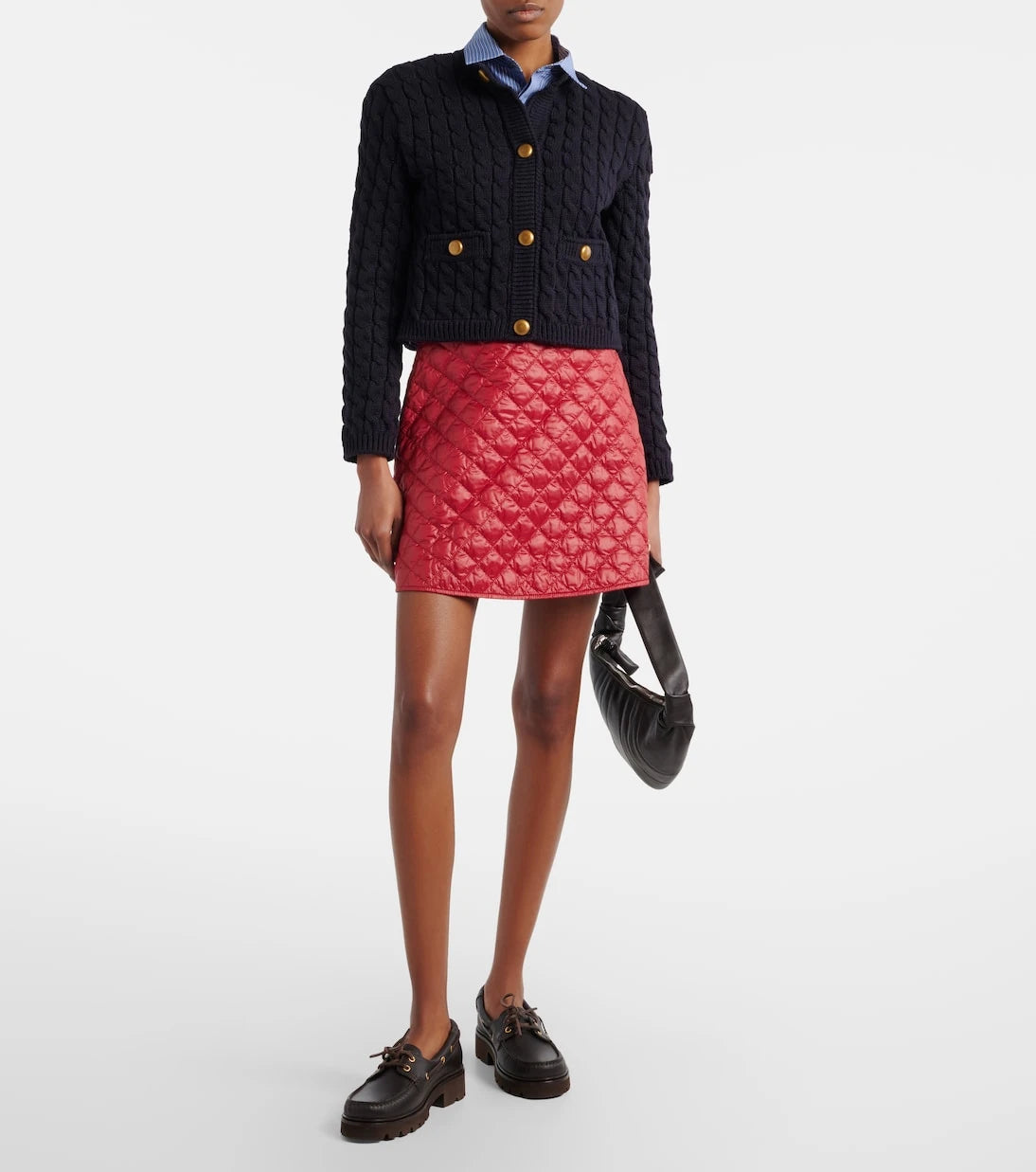Moncler - Cable-knit cotton-blend cardigan