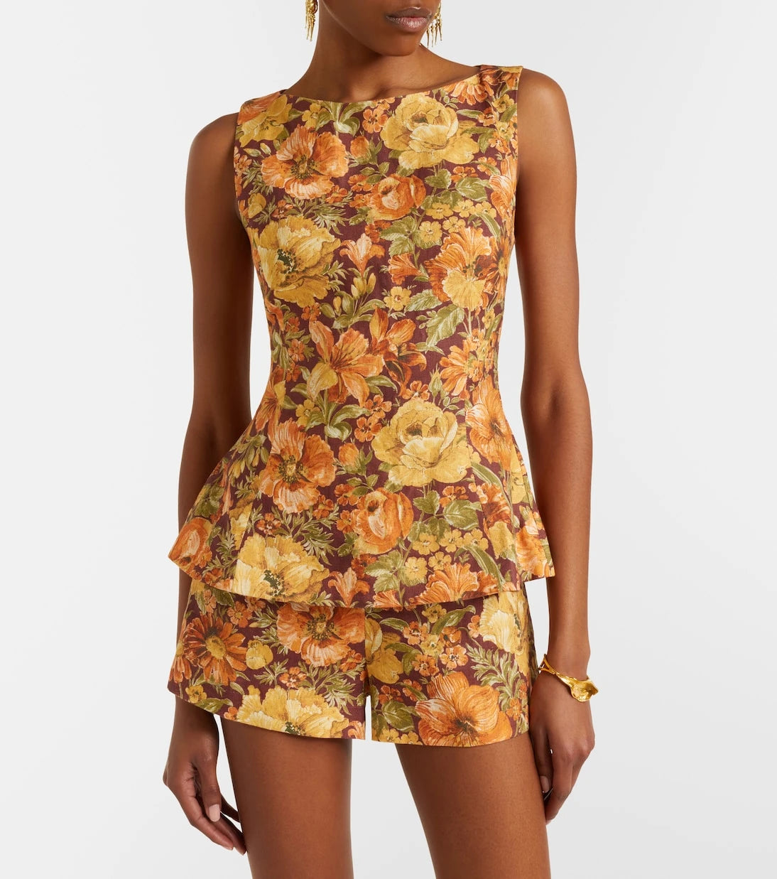 Faithfull - Ana floral linen top