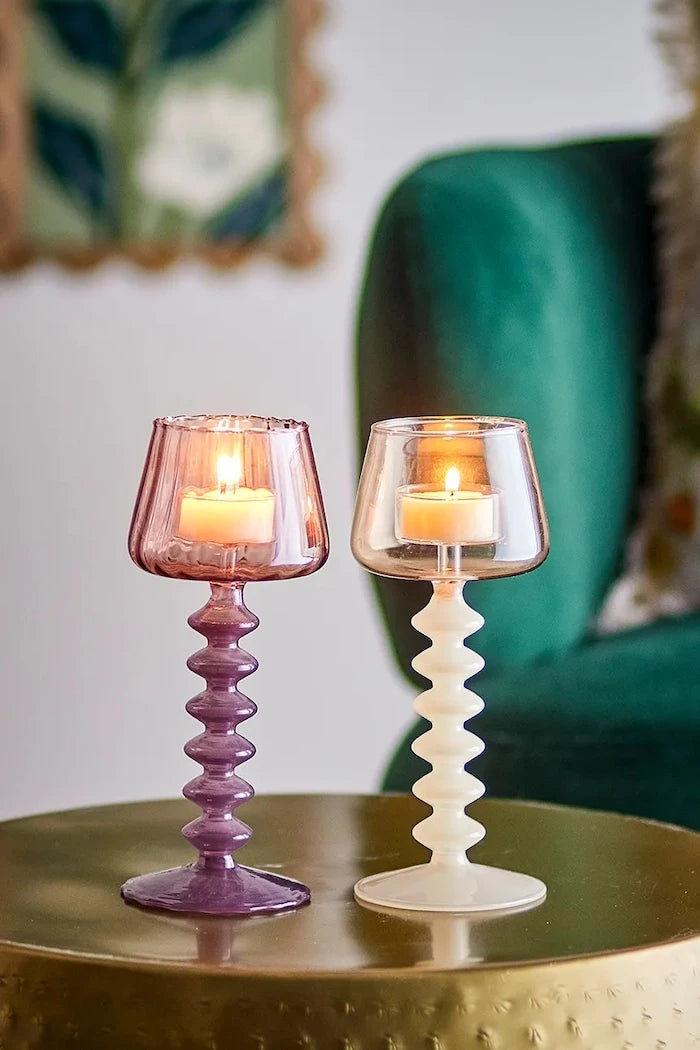 Bloomingville Daze Votive 20,5 cm Dekoratif Şamdan Seti (2 Adet)