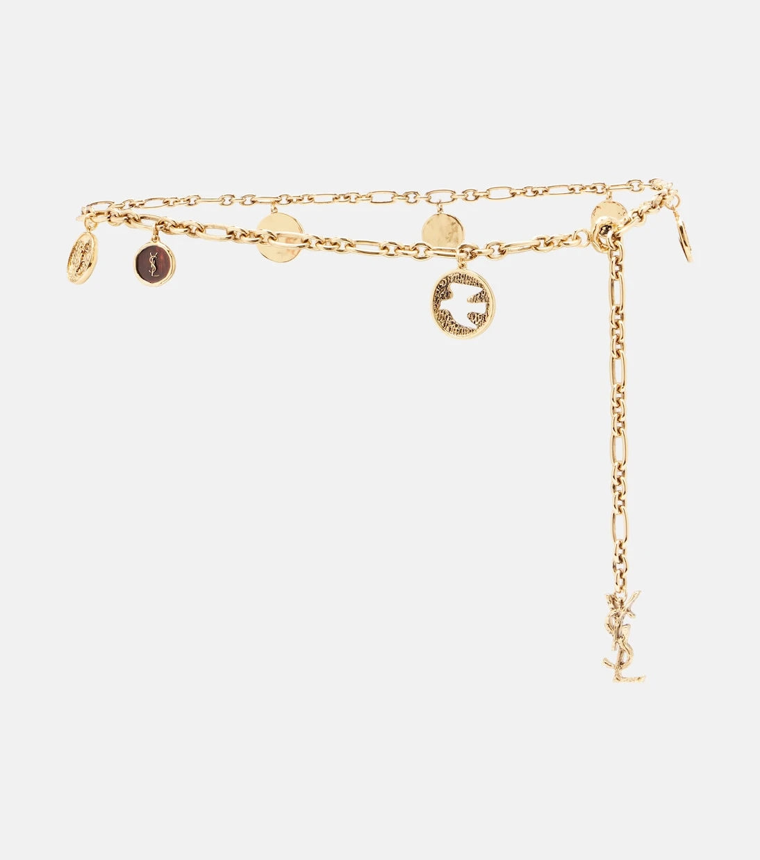 Saint Laurent - Cassandre embellished chain belt