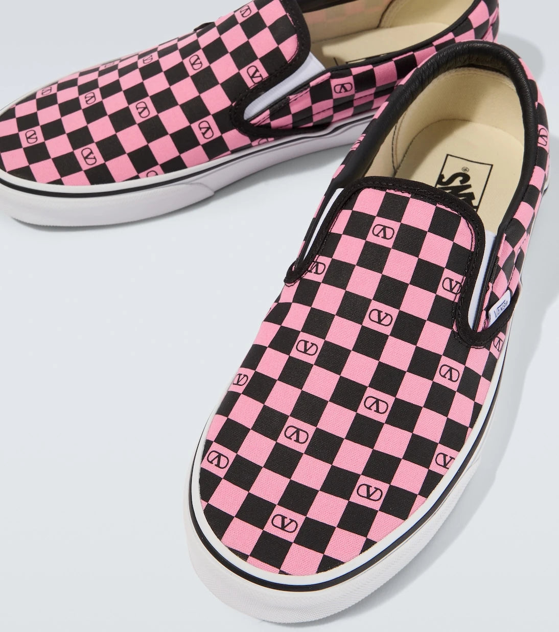 Valentino Garavani - x Vans VLogo checked slip-on shoes