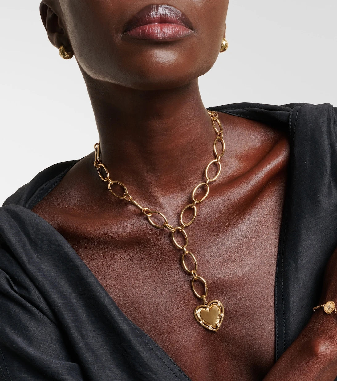 FoundRae - Love 18kt gold pendant necklace with diamonds