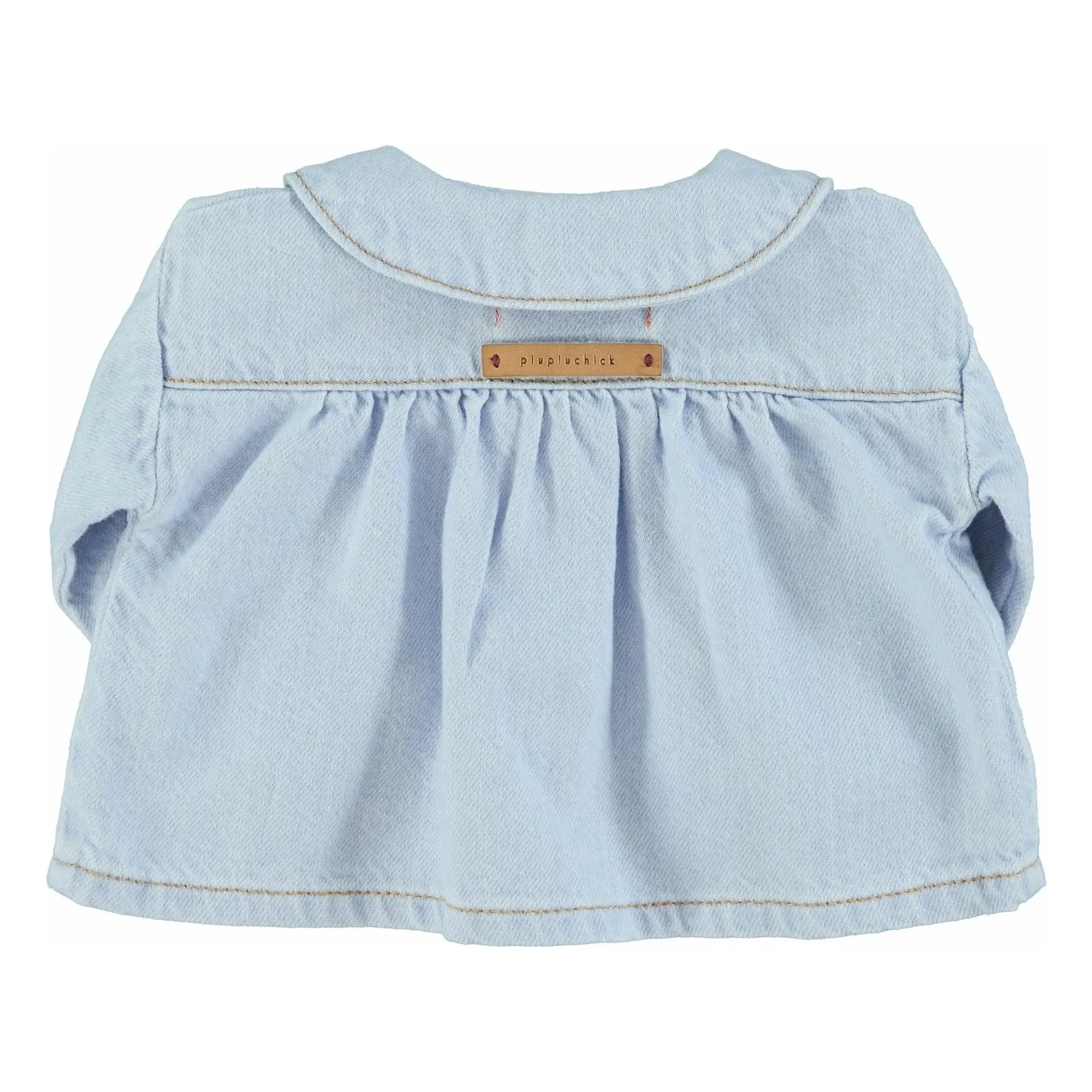 Piupiuchick - Blouse in Jean Claudine collar | Light Blue