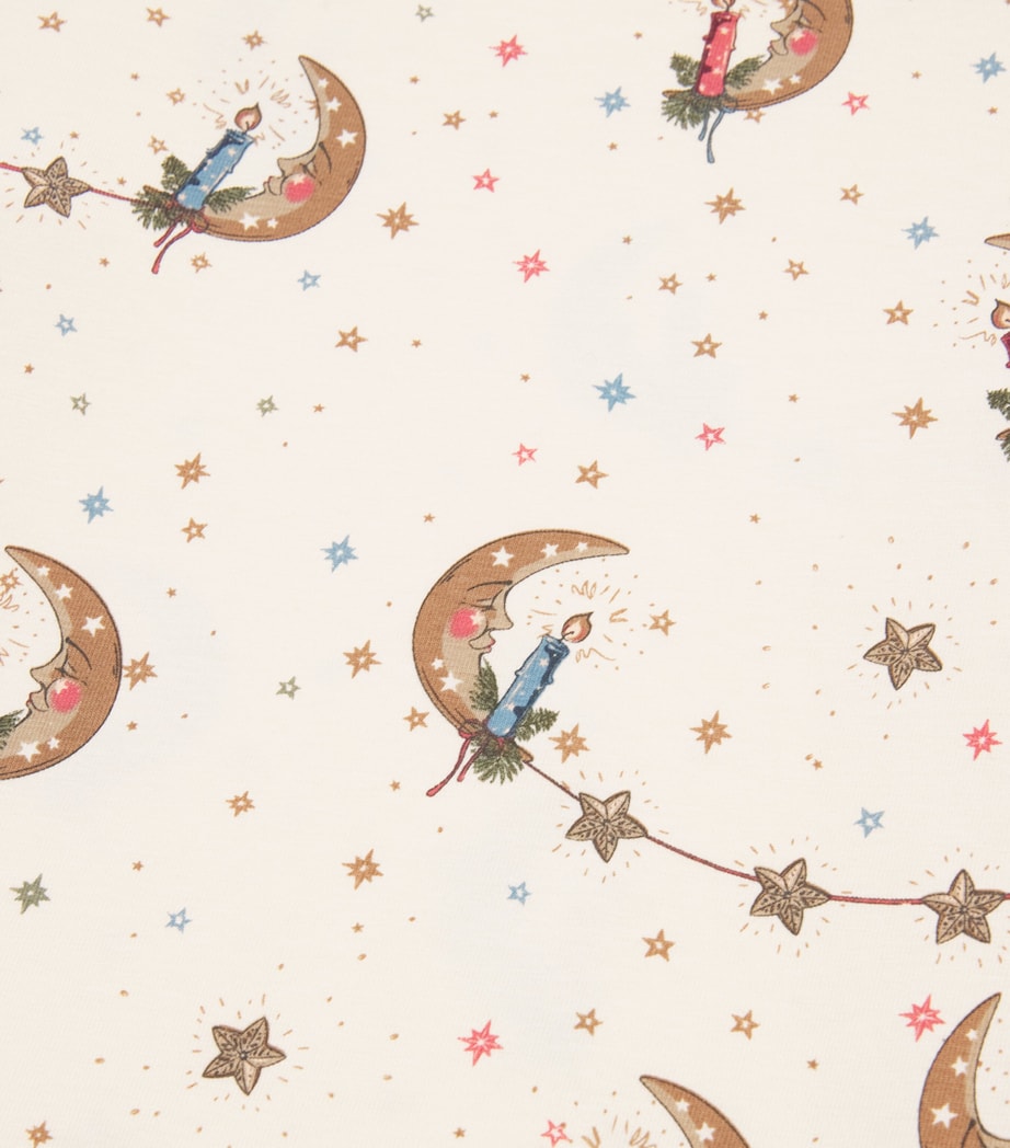 Cotton-Blend Basic Christmas Pyjama Set (0-6 Months)