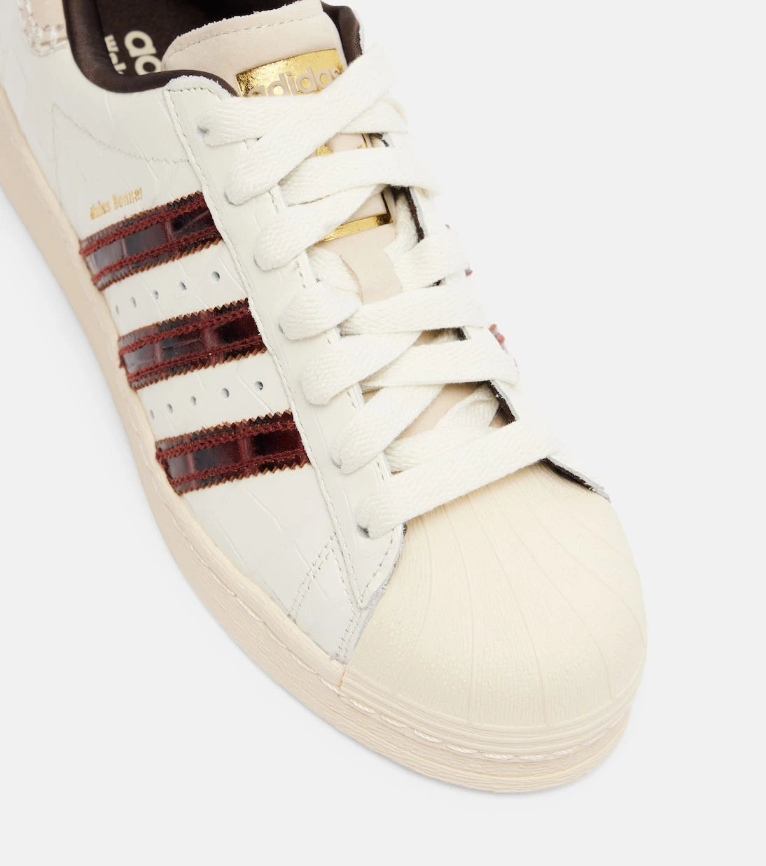 Adidas - x Wales Bonner Superstar croc-effect leather sneakers